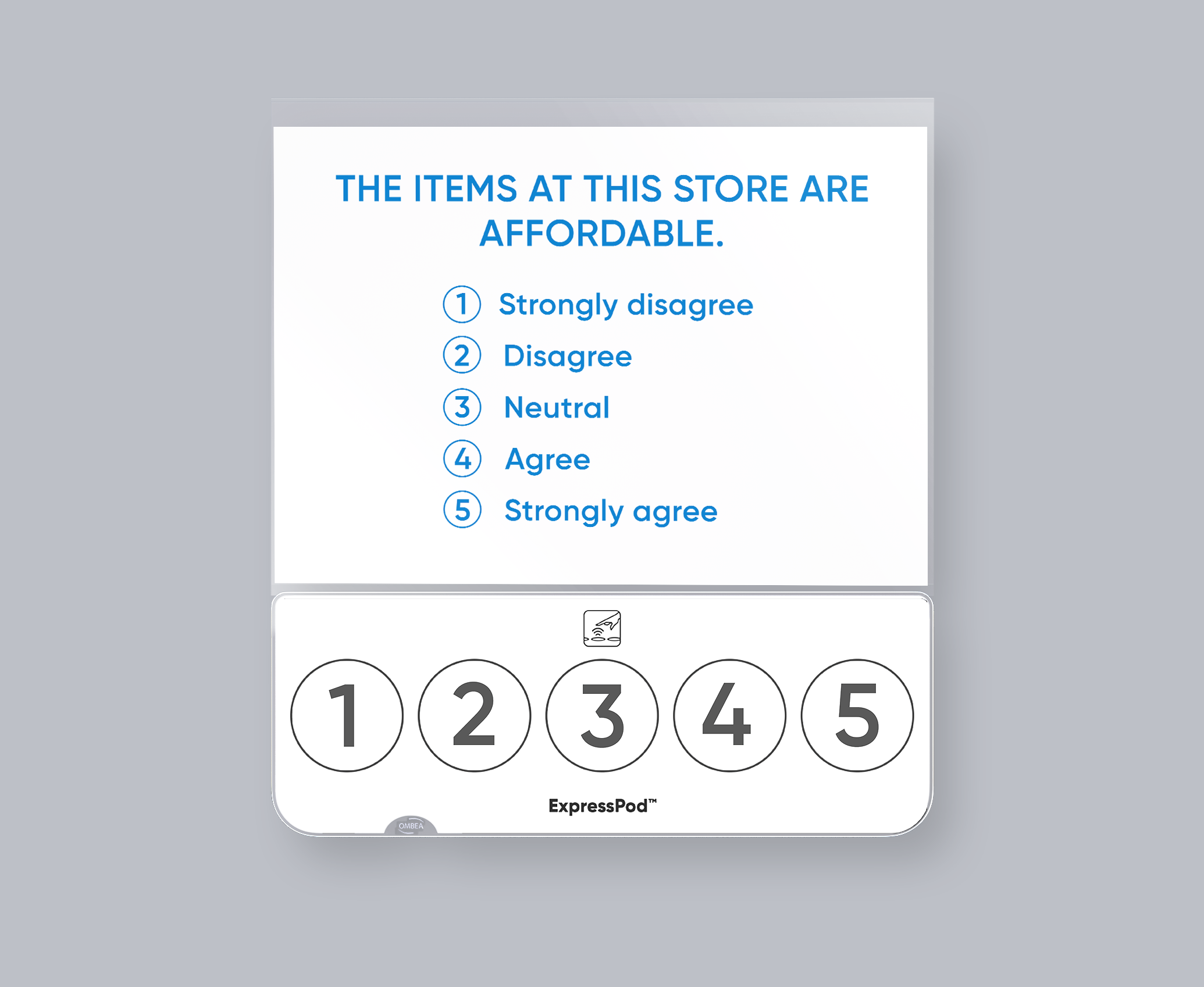 Feedback Terminal for Retail - Likert Question 2