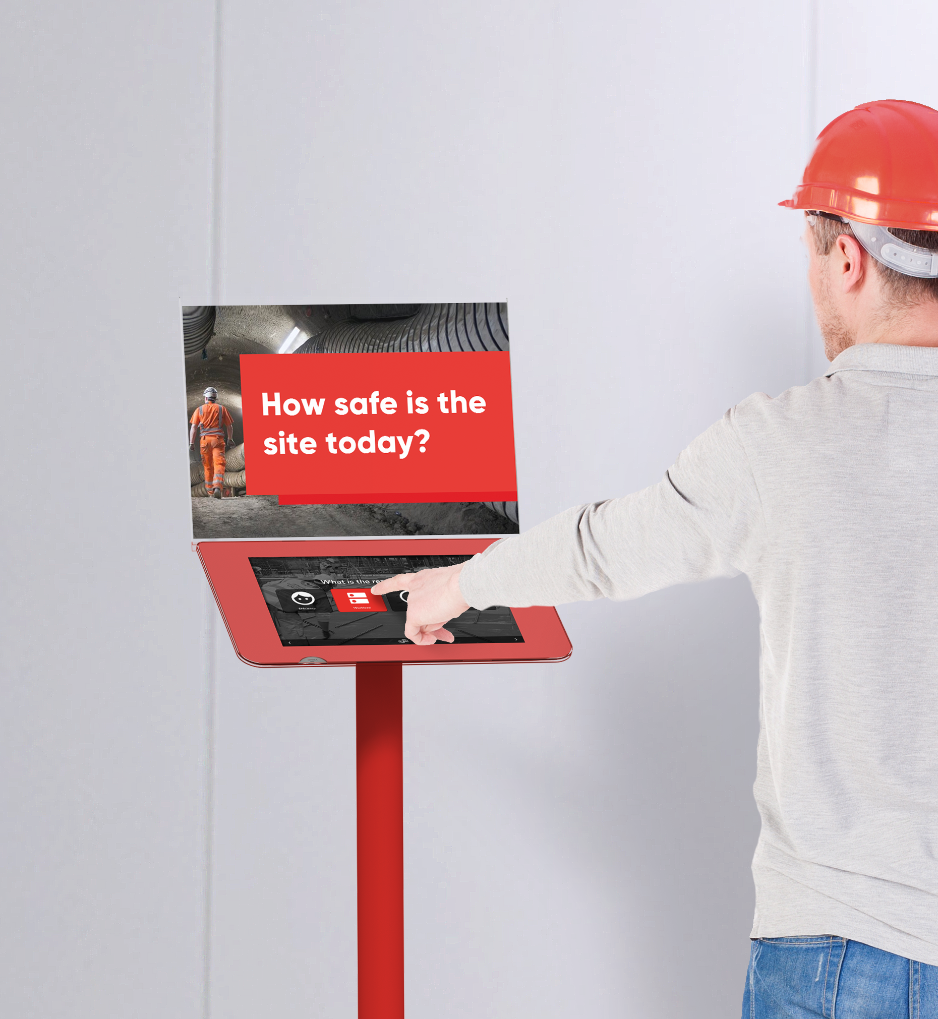 Touchless Feedback Terminal for Worker Safety